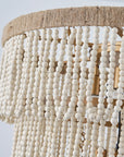 32 Inch Nelly 9 Light Bohemian Wood Beaded Chandelier - IPLUS Lighting