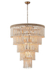 32 Inch Nelly 9 Light Bohemian Wood Beaded Chandelier - IPLUS Lighting
