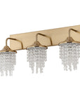 Crystal Modern 3-Light Golden Wall Light - IPLUS Lighting