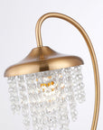 Crystal Shade Golden Modern 1-Light Table Lamp - IPLUS Lighting