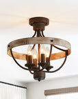 Industrial 4-Light Ceiling Light - IPLUS Lighting