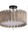 Farmhouse LED 3-Light Flush Mount Ceiling Light - IPLUS Lighting