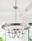 Modern Iron 4-Light Pendant Light with Acrylic Lens - IPLUS Lighting