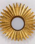 Golden Sunburst Flush Mount LED Light - IPLUS Lighting
