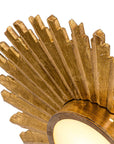 Golden Sunburst Flush Mount LED Light - IPLUS Lighting