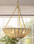Coastal Farmhouse Wabi-Sabi 3-Light Rattan Bowl Pendant Light - IPLUS Lighting