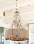 Modern Golden Farmhouse 4-Light Dry Rated Chandelier - IPLUS Lighting
