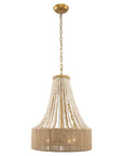 Modern Golden Farmhouse 4-Light Dry Rated Chandelier - IPLUS Lighting