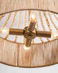 Modern Golden Farmhouse 4-Light Dry Rated Chandelier - IPLUS Lighting