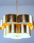 Industrial Farmhouse Golden 5-Light Iron Pendant Light - IPLUS Lighting