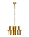 Industrial Farmhouse Golden 5-Light Iron Pendant Light - IPLUS Lighting