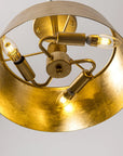 Modern Golden 3-Light Semi Flush Mount Light - IPLUS Lighting