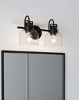 Brighton Dark Bronze 2-Light Dimmable Bathroom Vanity Light