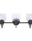 Brighton Dark Bronze 3-Light Dimmable Bathroom Vanity Light - IPLUS Lighting