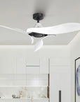 54" DC Motor 6 Speed Black Ceiling Fan