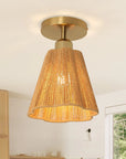 Yves 1 Light Semi Flush Mount Ceiling Light 7 Inch - IPLUS Lighting