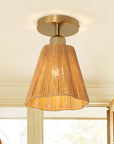 Yves 1 Light Semi Flush Mount Ceiling Light 7 Inch