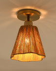 Yves 1 Light Semi Flush Mount Ceiling Light 7 Inch