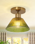 Paula 3.5 Inch 1 Light Semi Flush Mount Ceiling Light