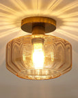 Gerald 1 Light Semi Flush Mount Ceiling Light 9 Inch - IPLUS Lighting