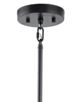 Caboche Mid Century Modern Black 6 Light Dimmable Chandelier - IPLUS Lighting