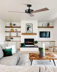 52" Zephra Wall Control 4 Speed Ceiling Fan