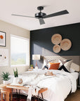 52" Zephra Wall Control 4 Speed Ceiling Fan