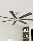 72" Modern 7-Blades Rustic Ceiling Fan