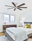 72" Modern 7-Blades Rustic Ceiling Fan