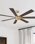 72" Modern 7-Blades Rustic Ceiling Fan