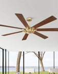 72" Modern 7-Blades Rustic Ceiling Fan