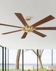 72" Modern 7-Blades Rustic Ceiling Fan