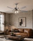 52" Kyla Industrial Caged Ceiling Fan
