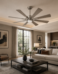 60" Oretha Farmhouse Windmill 8 Blades Downrod Ceiling Fan