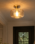 Gerald 1 Light Semi Flush Mount Ceiling Light 9 Inch