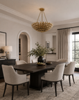 22" Verna Farmhouse Golden Chandelier