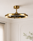 32" Robin Luxury Electroplated Copper LED Fandelier