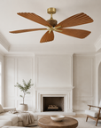 56" Porter Soft Brass IP66 Outdoor Ceiling Fan