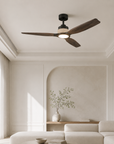 56" Louise Wood Blades LED Ceiling Fan