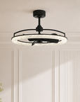 32" Elvryn Luxury Modern Black Fandelier