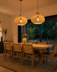 14" Xavier Bohemian Rattan Pendant Light