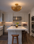 3-Light Elmer Farmhouse Semi Flush Mount Light