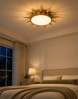 25 " Dana Golden Sunburst Ceiling Light