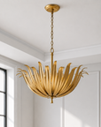 Osborn 6-Light Modern Gold Leaf Floral Chandelier