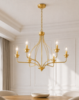 Rock 6-Light Modern Gold Chandelier
