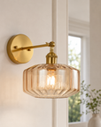 Gerald 1-Light Glass Wall Sconce Lighting
