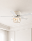 48" New Delhi Farmhouse Reversible Ceiling Fan