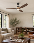 56" Louise Wood Blades LED Ceiling Fan