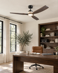 56" Louise Wood Blades LED Ceiling Fan