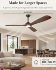 60 Inch Alexi Modern Downrod Ceiling Fan With Light